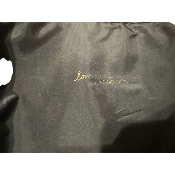 NEW Victorias Secret Large Sequin Tote Bag Black Colorful Stripe Bling Weekender - Picture 7 of 11